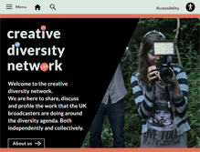 Tablet Screenshot of creativediversitynetwork.com